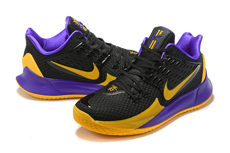 2019 Men Nike Kyrie Irving II Low Black Yellow Purple Shoes